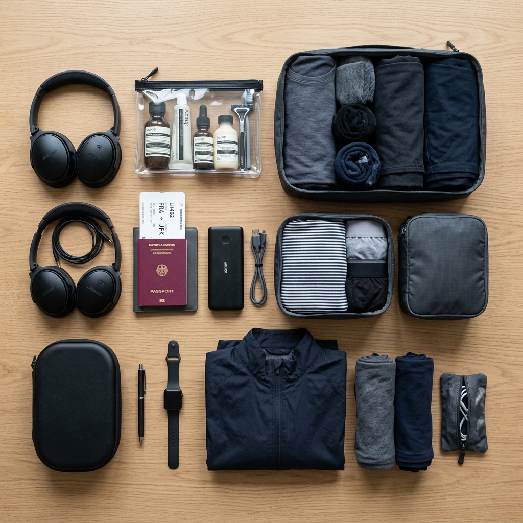 Organización Eficiente de Equipaje de Mano y Mochila de Viaje